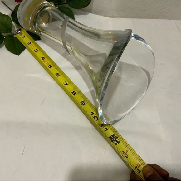Mikasa Crystal Vase 11” tall Beautiful! - Picture 8 of 8